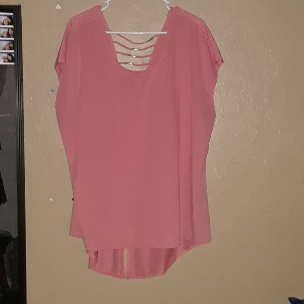 Blush pink blouse